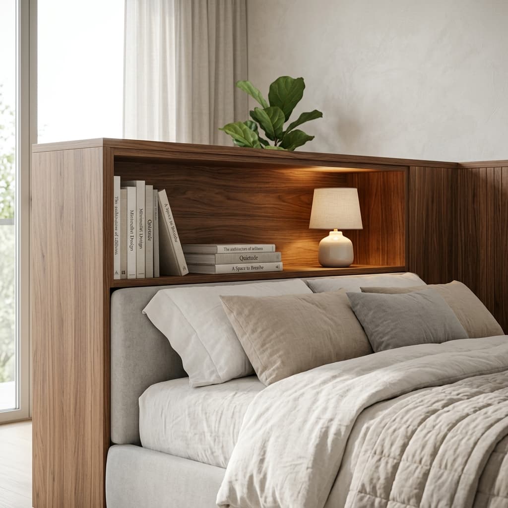 Kenapa Headboard dengan Storage Menjadi Pilihan yang Lebih Praktis dari Meja Nakas?